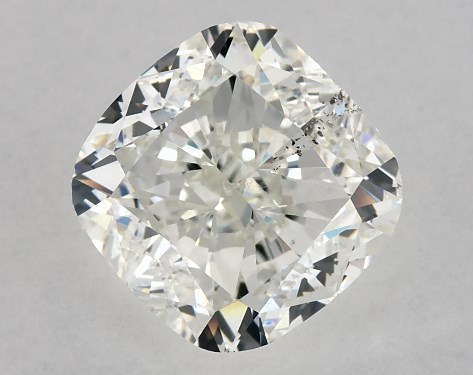 GIA 3.00 Carat J-SI1 Ideal Cut Cushion Modified Diamond